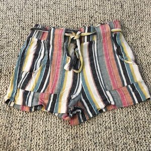 Stylish Multicolored Striped Shorts